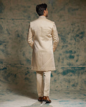 Load image into Gallery viewer, Buttercream hand embroidered contempoarary jacket set
