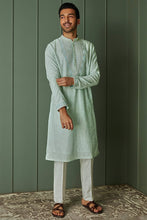 Load image into Gallery viewer, Paisley Perfection Sky Blue Chanderi Silk Embroidered Kurta

