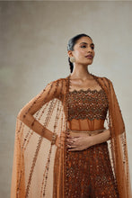 Load image into Gallery viewer, Copper Cod Set With Cape Sharara Set
