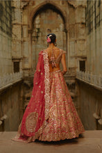 Load image into Gallery viewer, Rust Mirror Lehenga Set
