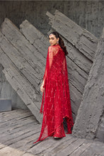 Load image into Gallery viewer, Crimson Red Sharara set
