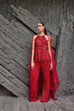 Load image into Gallery viewer, Crimson Red Sharara set
