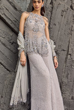 Load image into Gallery viewer, Silver sparkle sharara set
