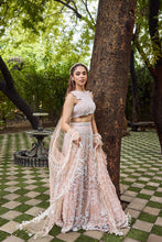 Load image into Gallery viewer, Dream - A soft pink and ivory lehenga
