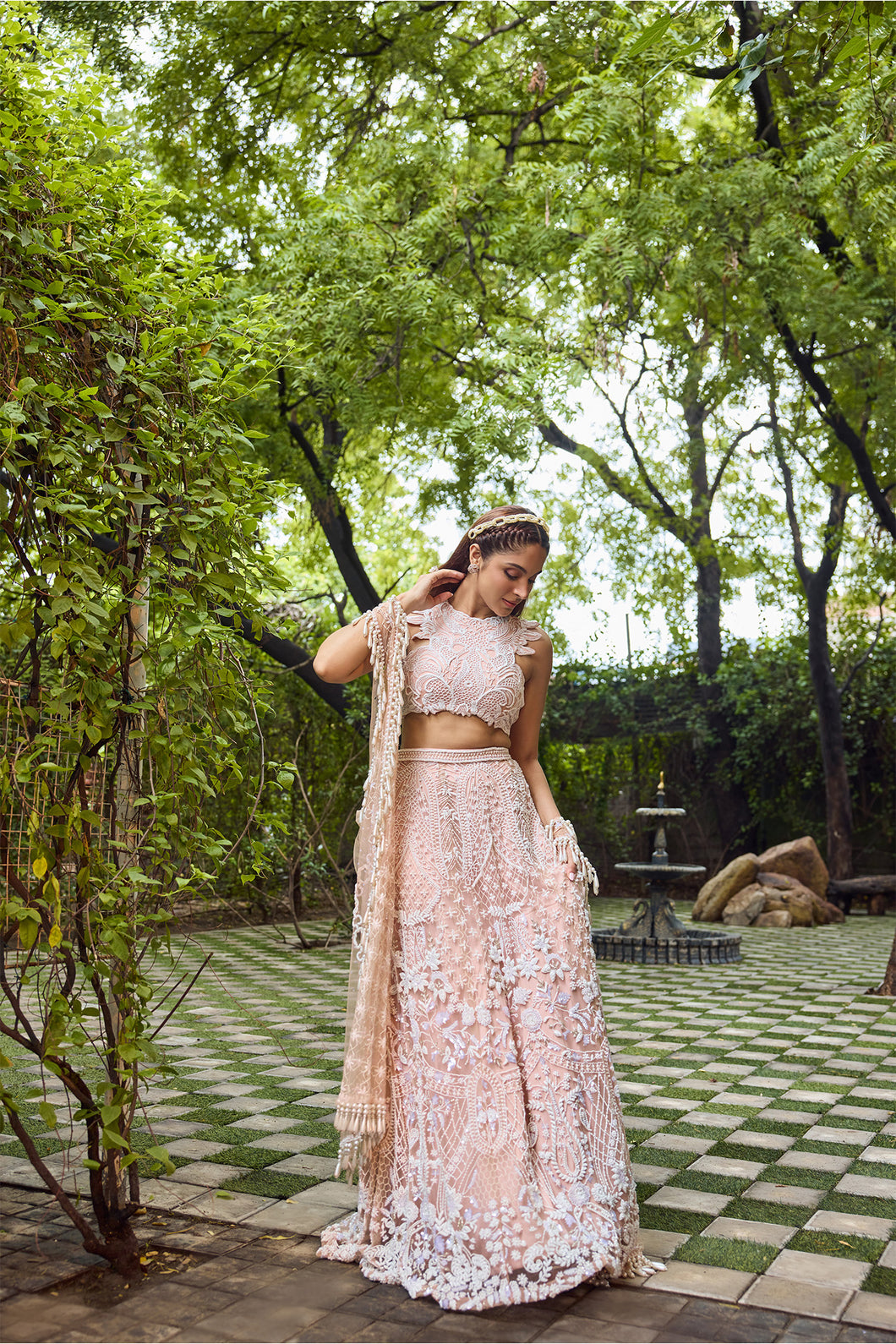Dream - A soft pink and ivory lehenga