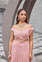 Load image into Gallery viewer, Flamingo - Soft Pink shimmer lehenga
