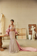 Load image into Gallery viewer, Celestial pink mermaid lehenga
