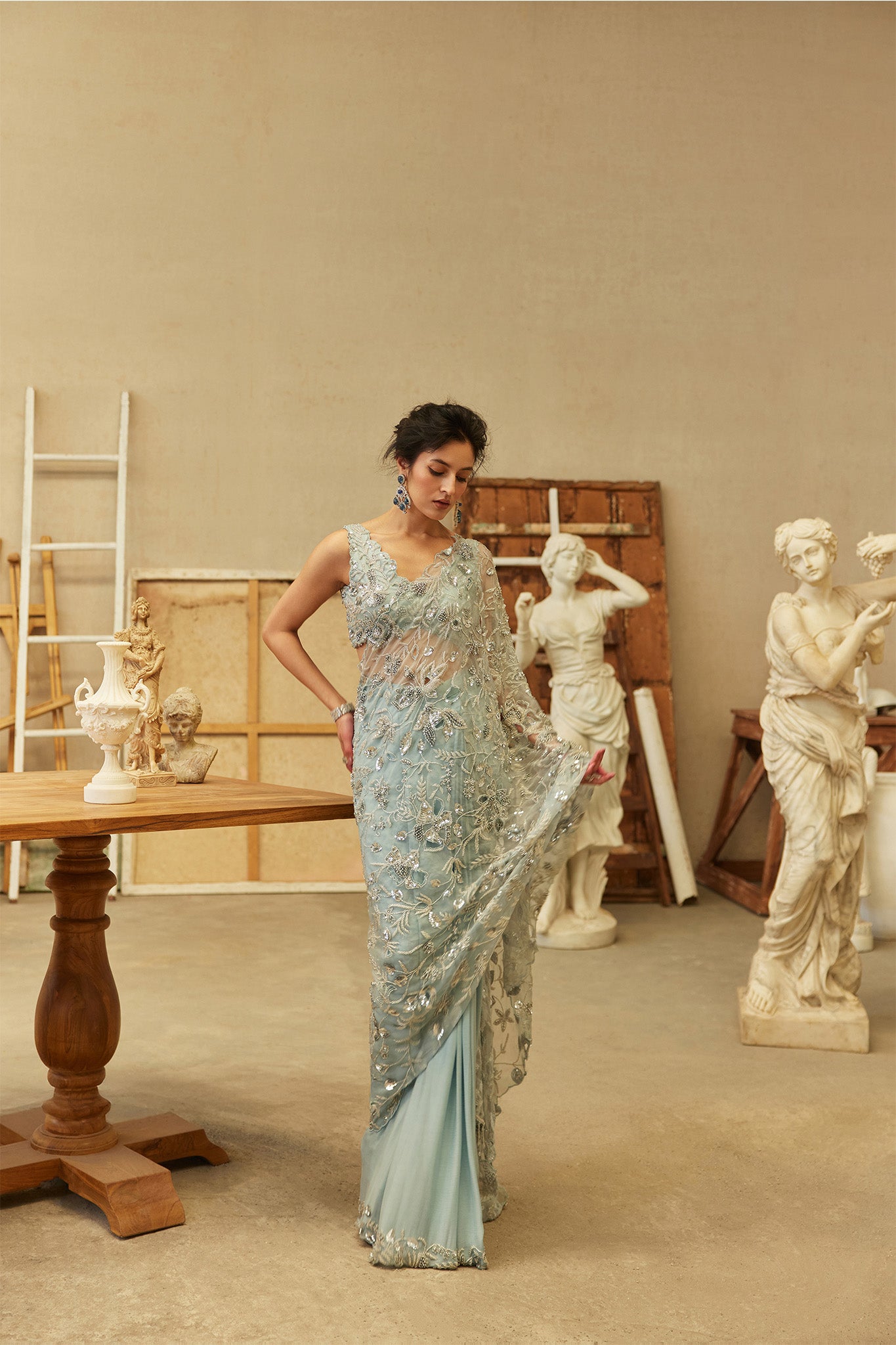 STARLIT SKY SAREE – Karegar