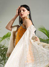 Load image into Gallery viewer, Yellow and Ivory sharara set
