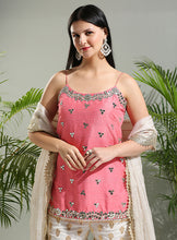 Load image into Gallery viewer, Blush Pink and Ivory sharara set
