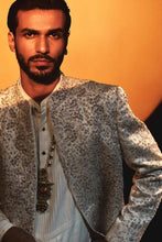 Load image into Gallery viewer, Ethereal Rose Crème Zardosi dabka sherwani set
