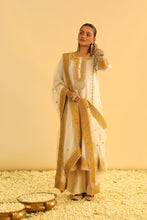 Load image into Gallery viewer, Asmira - Daisy Ivory Long Kurta with Palazzo &amp; Dupatta
