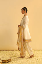 Load image into Gallery viewer, Amani - Daisy Ivory A-line Kurta with Salwar &amp; Dupatta
