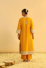 Load image into Gallery viewer, Asmira - Mustard Long Kurta with Palazzo &amp; Dupatta
