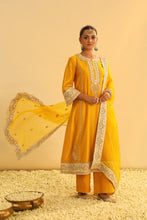 Load image into Gallery viewer, Asmira - Mustard Long Kurta with Palazzo &amp; Dupatta
