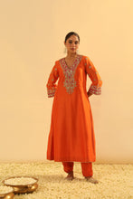 Load image into Gallery viewer, Alima - Long A-line Chauga with Salwar
