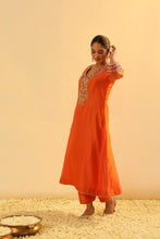 Load image into Gallery viewer, Alima - Long A-line Chauga with Salwar
