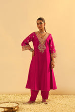 Load image into Gallery viewer, Alima - Long A-line Chauga with Salwar
