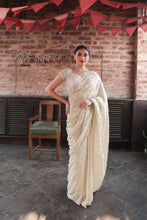 Load image into Gallery viewer, GOLD EMBROIDERD SAREE
