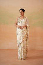 Load image into Gallery viewer, Lime yellow blouse, peticoat, running saree
