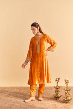 Load image into Gallery viewer, Azmiya - Orange Chauga with Salwar
