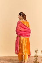 Load image into Gallery viewer, Azmiya - Orange Chauga with Salwar
