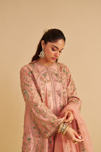 Load image into Gallery viewer, Alira - Dabka Zardozi Embroidered Blush Pink Kurta &amp; Salwar with Dupatta
