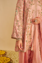 Load image into Gallery viewer, Alira - Dabka Zardozi Embroidered Blush Pink Kurta &amp; Salwar with Dupatta
