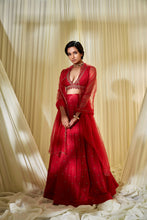 Load image into Gallery viewer, RED LEHENGA SET
