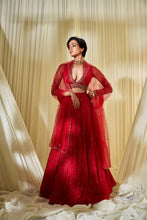 Load image into Gallery viewer, RED LEHENGA SET
