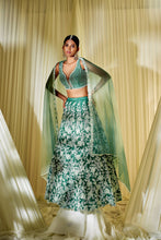 Load image into Gallery viewer, TEAL GREEN LEHENGA SET
