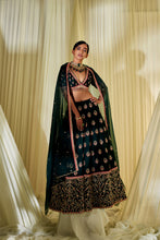 Load image into Gallery viewer, TEAL GREEN LEHENGA SET
