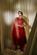 Load image into Gallery viewer, RED ANARKALI SET
