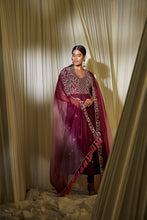 Load image into Gallery viewer, WINE ANARKALI SET
