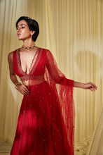 Load image into Gallery viewer, RED LEHENGA SET
