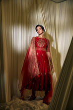 Load image into Gallery viewer, RED ANARKALI SET
