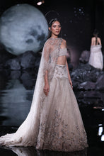 Load image into Gallery viewer, Dusty Copper Crystallised Tulle lehenga set
