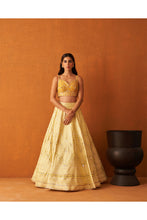 Load image into Gallery viewer, Yellow Raw Silk Lehenga Set
