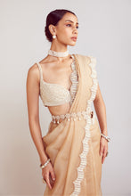 Load image into Gallery viewer, Beige Saree Set
