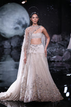 Load image into Gallery viewer, Dusty Copper Crystallised Tulle lehenga set
