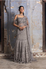 Load image into Gallery viewer, GREY GEORGETTE SAREE
