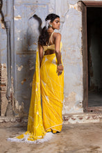 Load image into Gallery viewer, YELLOW CHIFFON SAREE
