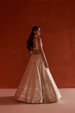 Load image into Gallery viewer, Ivory Raw Silk Lehenga Set
