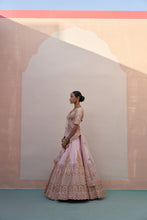 Load image into Gallery viewer, Blush Pink Double Dupatta Lehenga Set
