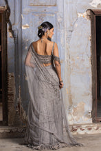 Load image into Gallery viewer, GREY GEORGETTE SAREE
