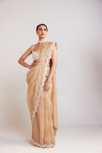 Load image into Gallery viewer, Beige Saree Set
