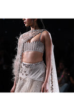 Load image into Gallery viewer, Dusty Copper Crystallised Tulle lehenga set
