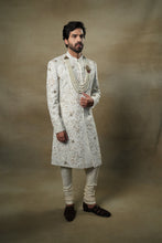 Load image into Gallery viewer, Ivory &amp; Gold Sherwani
