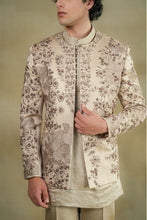 Load image into Gallery viewer, Sand grey short kurta set
