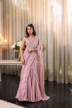 Load image into Gallery viewer, TUSSAR BLOUSE ORGANZA SAREE
